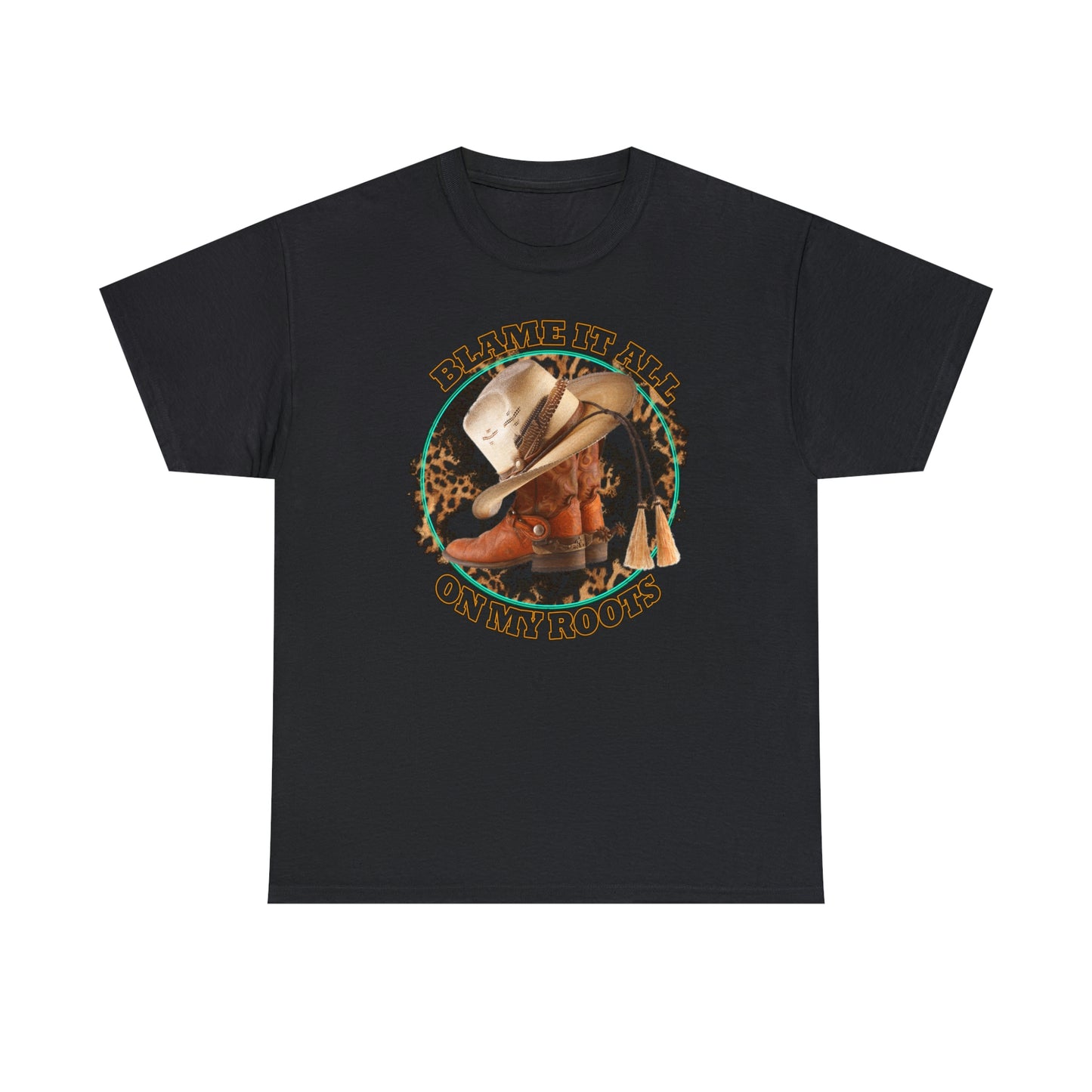 Blame it all on my roots Coastal Cowgirl Unisex Heavy Cotton Tee