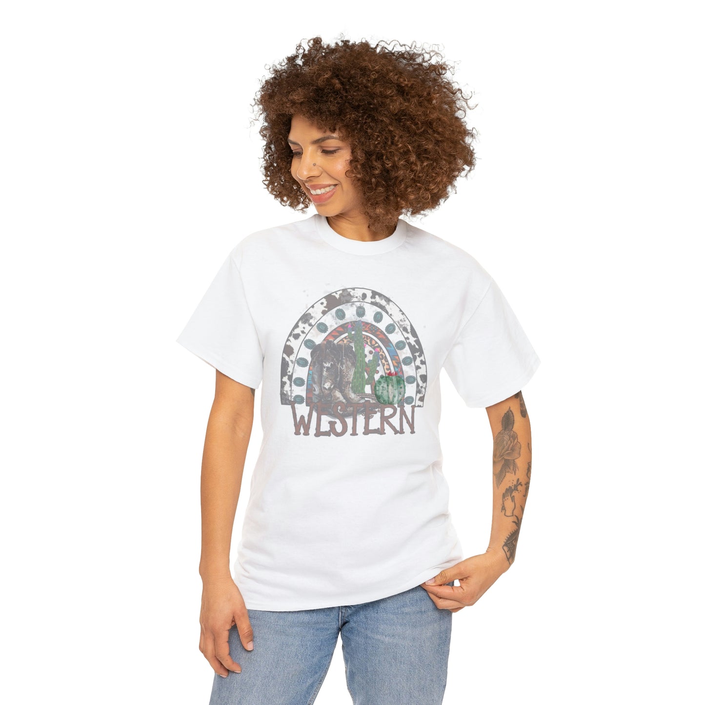 Western Cowgirl Unisex Heavy Cotton Tee Cowgirl shirt Western tee rancher tee rodeo shirt Wild West t shirt