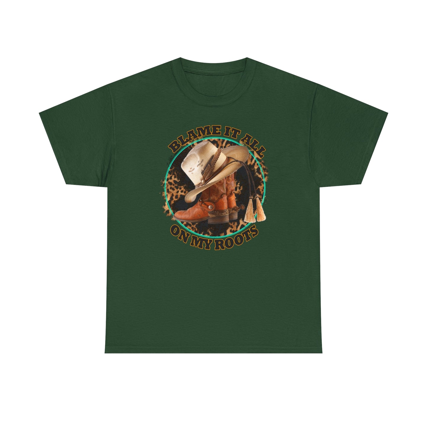 Blame it all on my roots Coastal Cowgirl Unisex Heavy Cotton Tee