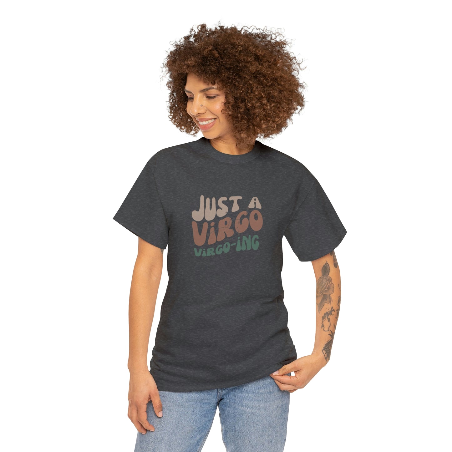 Virgo Unisex Heavy Cotton Tee zodiac graphic t shirt Virgo pride Virgo apparel horoscope t shirt